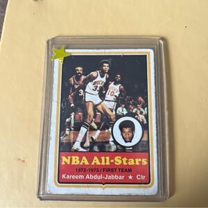 🐐 TOPPS 1973-74 KAREEM ABDUL-JABBAR MILWAUKEE BUCKS #50 HoF 🐐